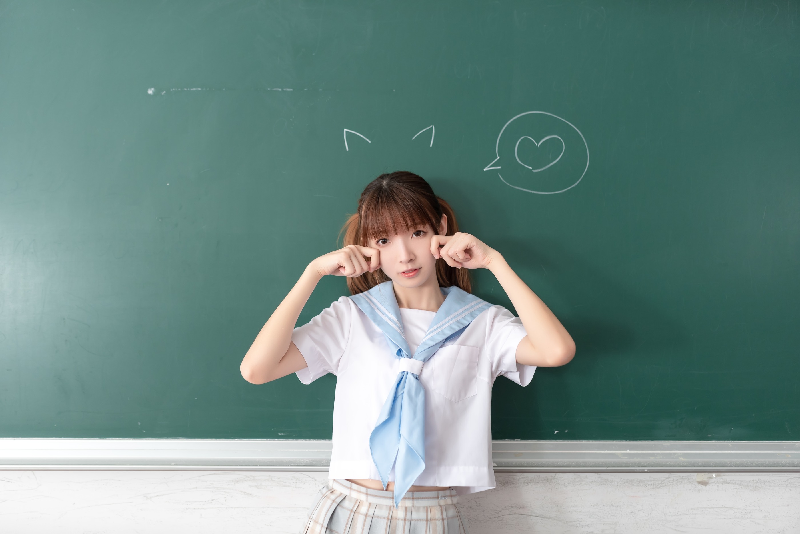 图片[1]-风之领域 – NO.041 教室水手服白丝 [50P]-XikXak